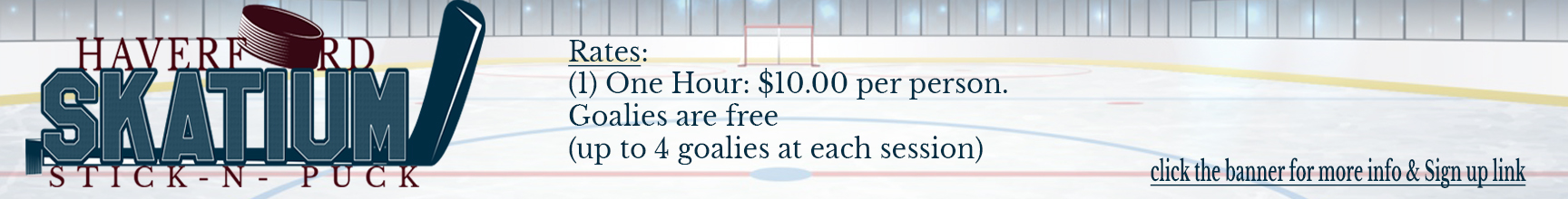Stick-N-Puck Information  & Sign Up Image & Link