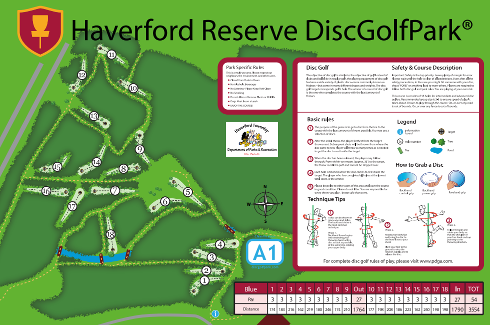 Small Disc Golf Map Image