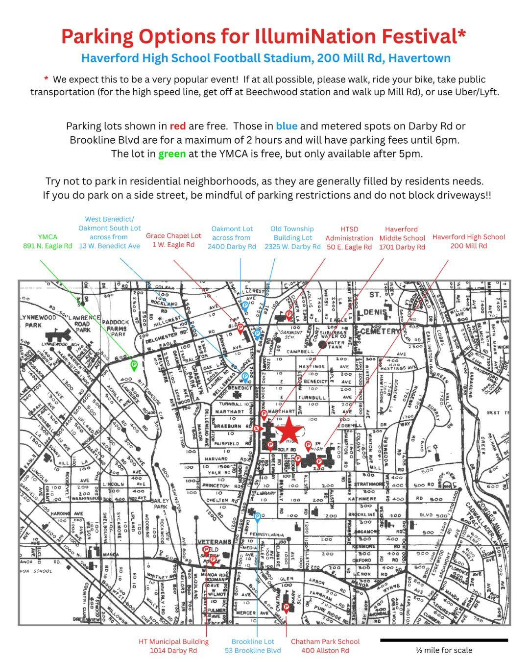 Festival Parking Map